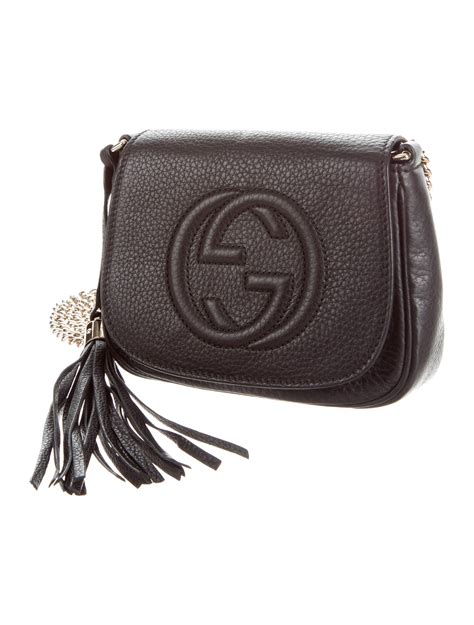 cross body bags gucci|authentic gucci soho crossbody bag.